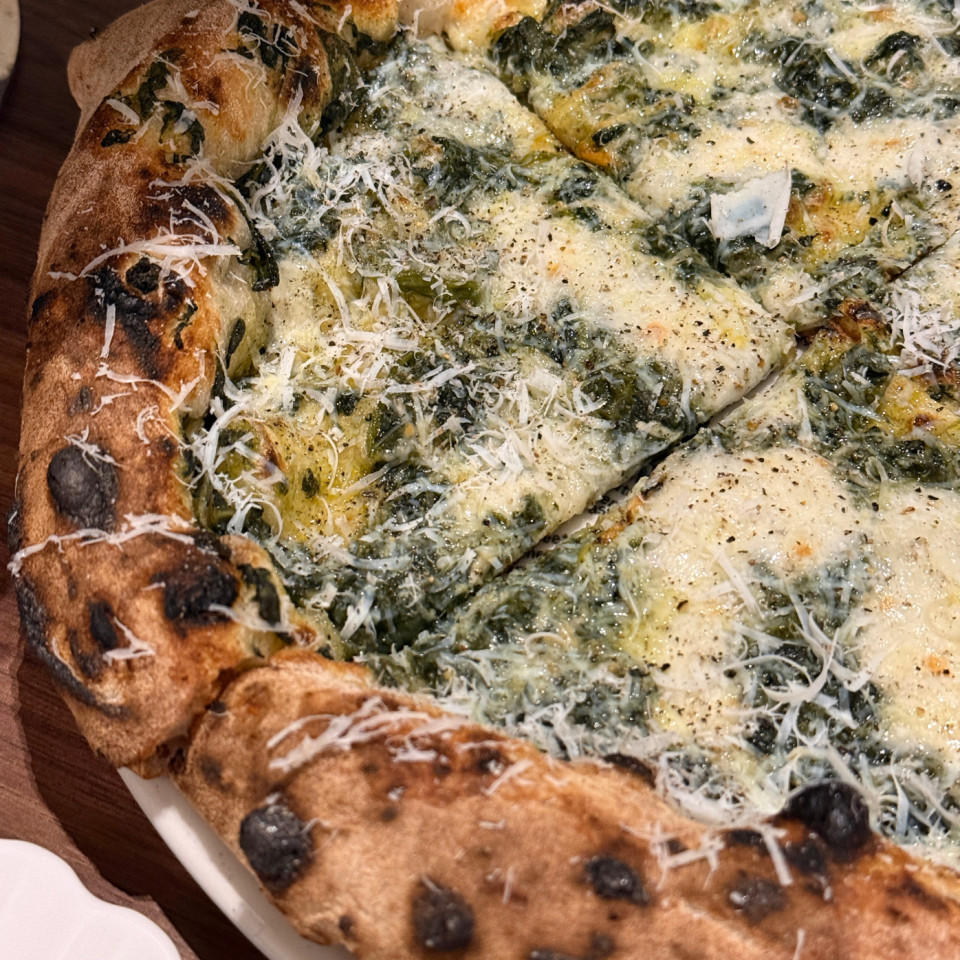 Foglie e patate pizza