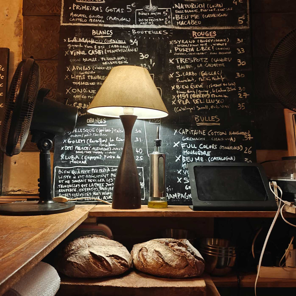 The  intimate Le Nabuchodonosor, one of the city's oldest wine bars