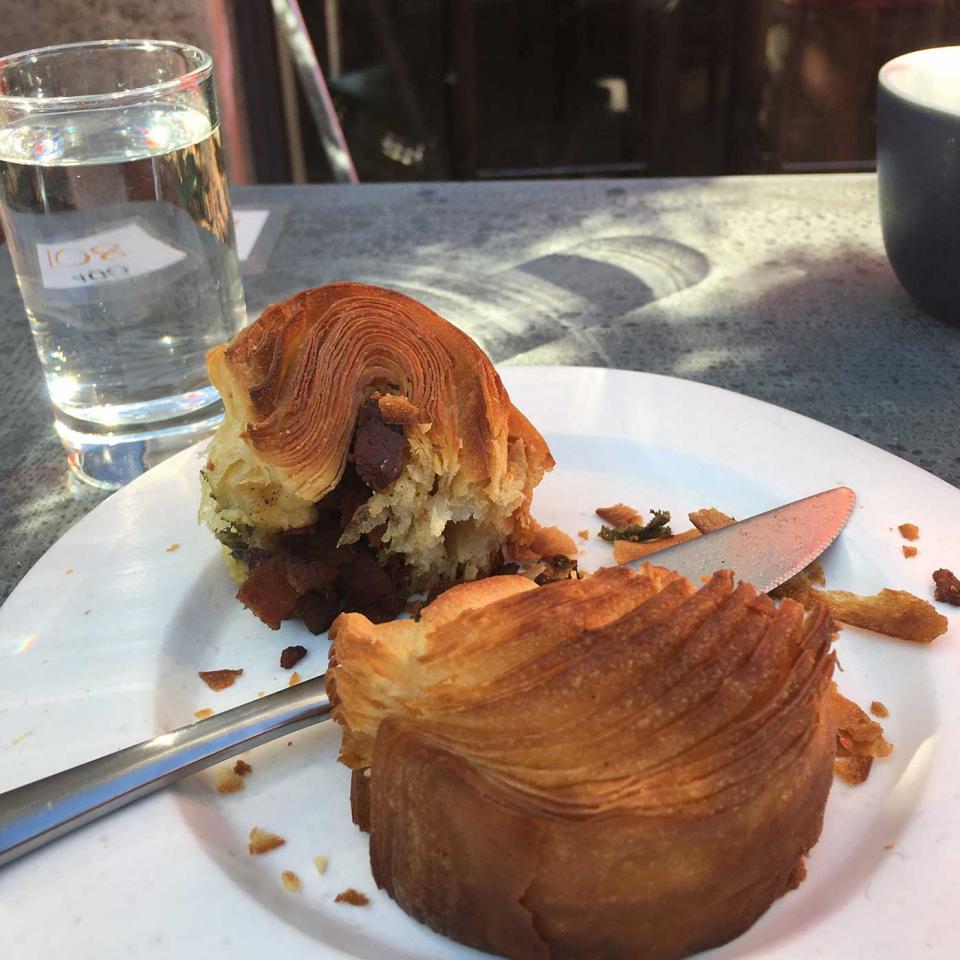 Bacon roll at The Corner at 108