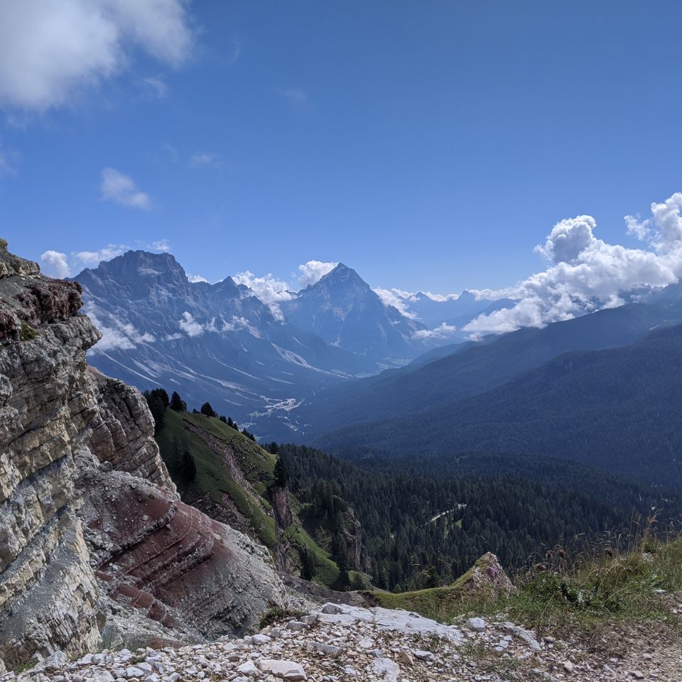 The view from a via ferrata