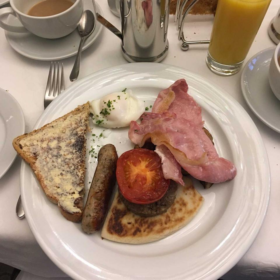 A hearty Scottish breakfast