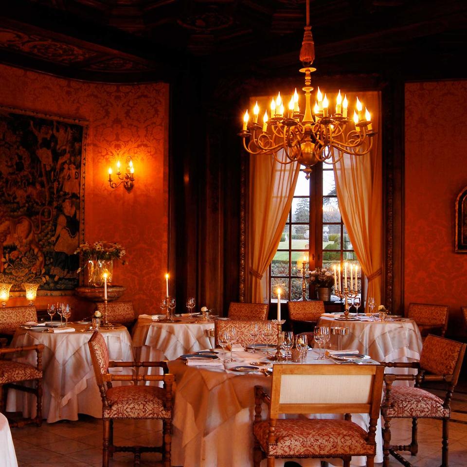 Evening at the Château’s Michelin-starred restaurant