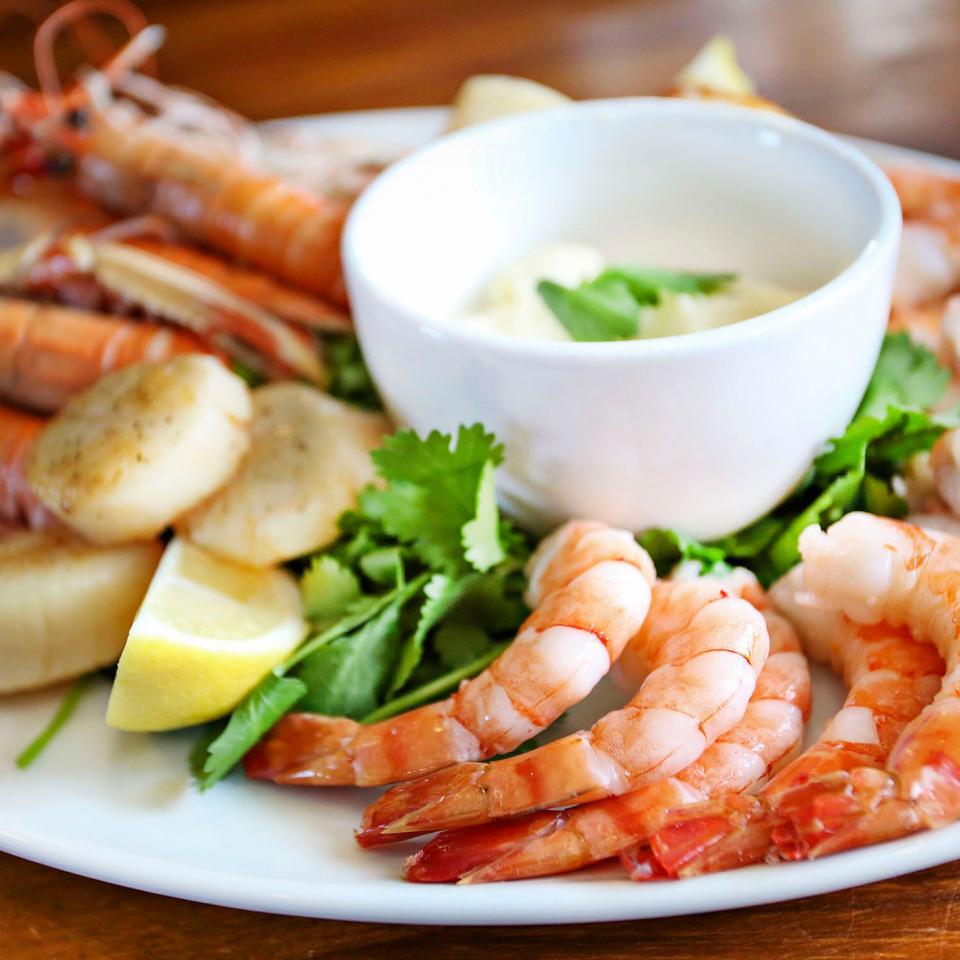 Super-fresh local seafood