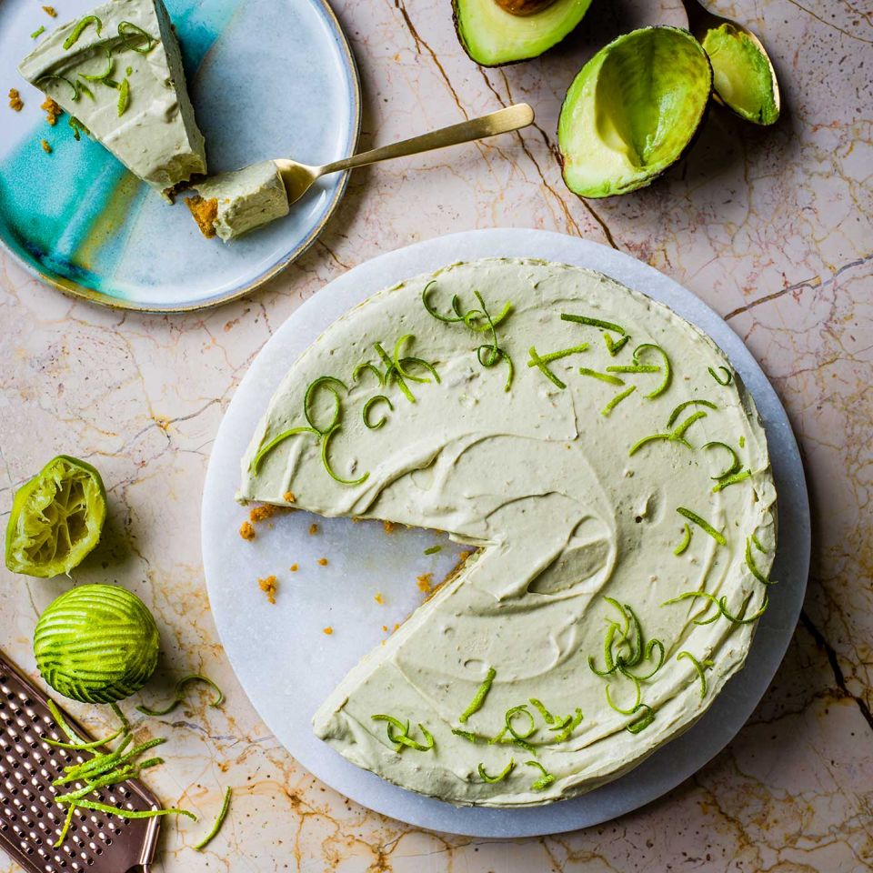 Avocado cheesecake. Image: Ant Duncan