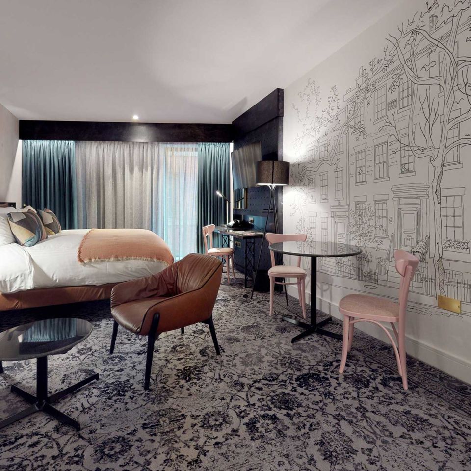 One of the beautifully designed bedrooms