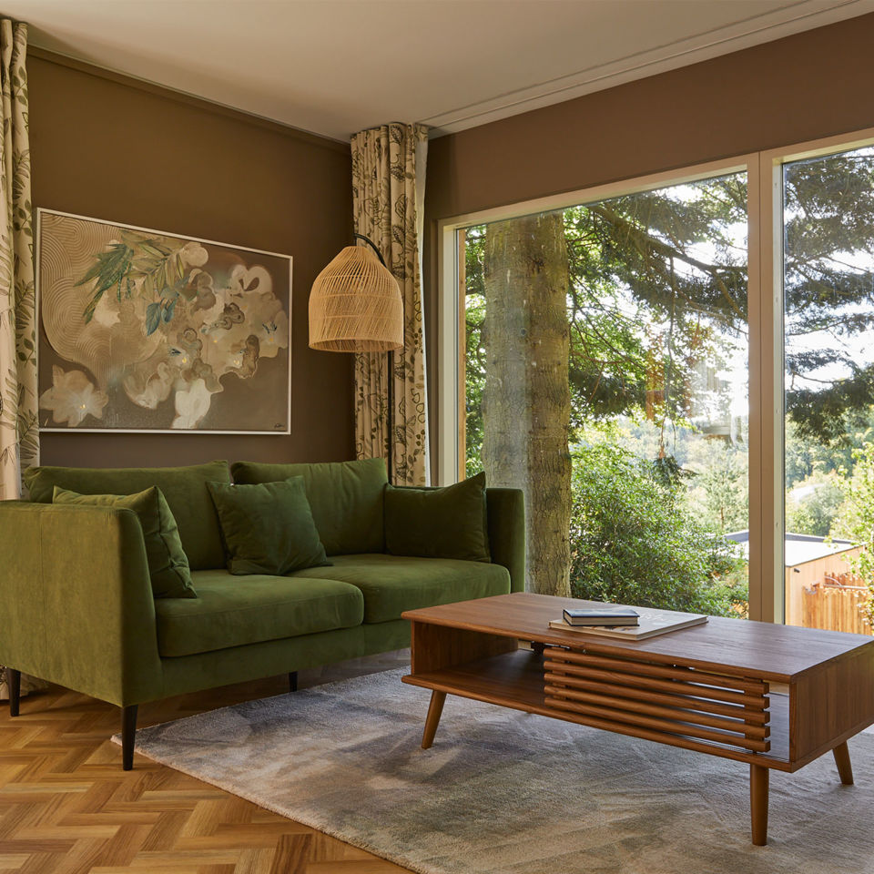 Stunning views from the cabin’s living area