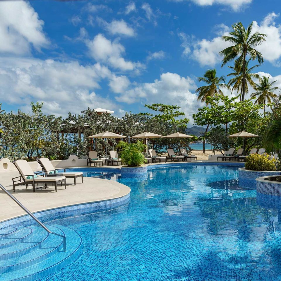 The main pool at Spice Island Beach Resort