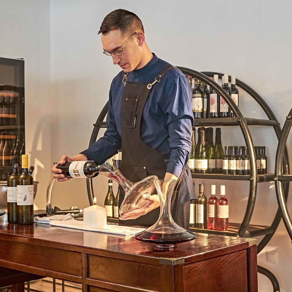 Sommelier-chosen wines in the Wine Tasting Room
