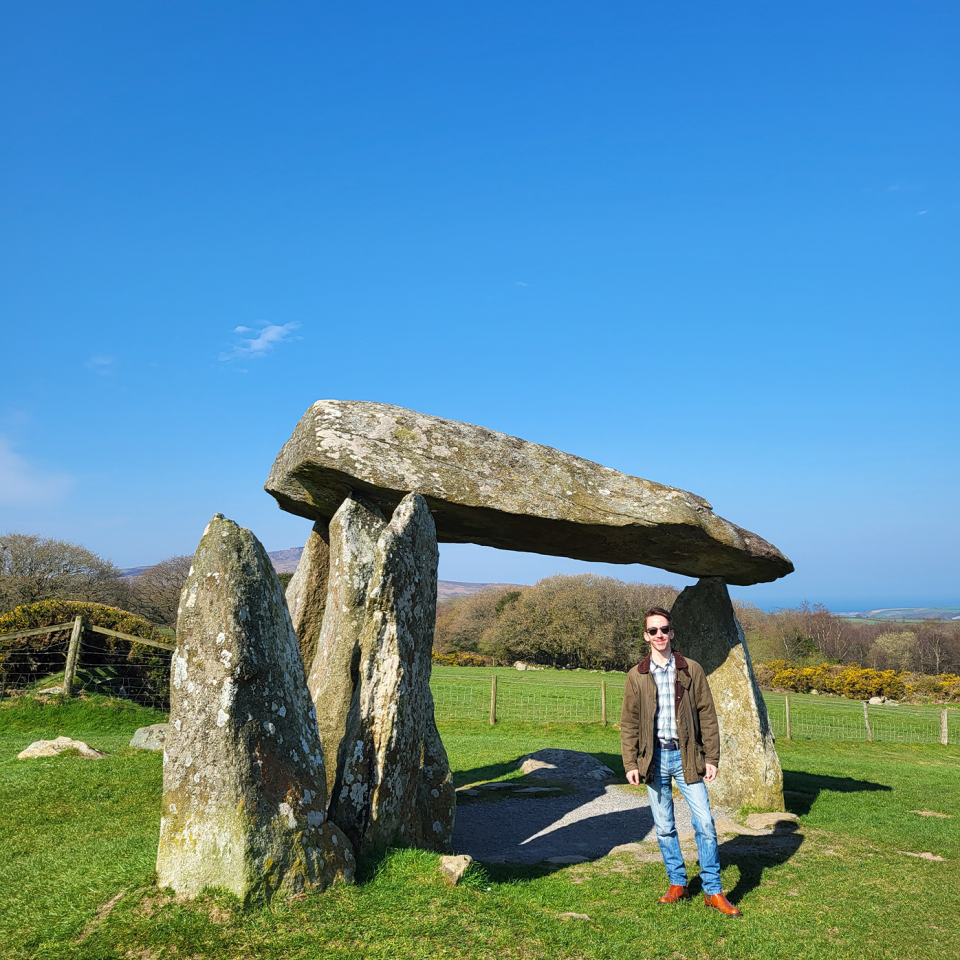 Anttoni and the ancient Pentre Ifan stones