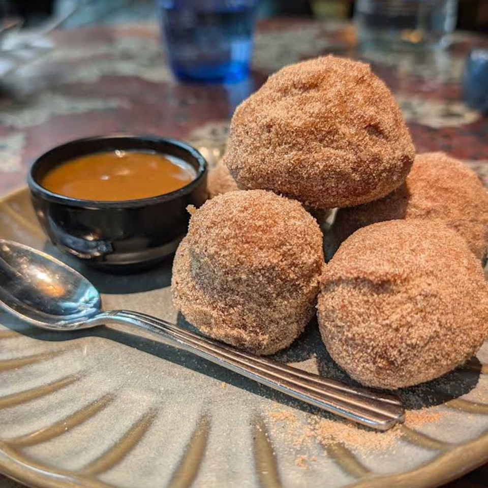 Cinnamon brioche doughnuts