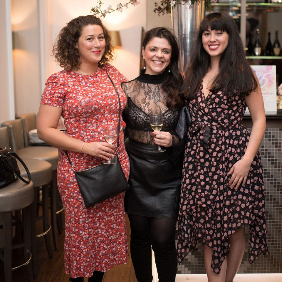 Milli Taylor, Sabrina Ghayour and Melissa Hemsley. Image: Chris O'Donovan