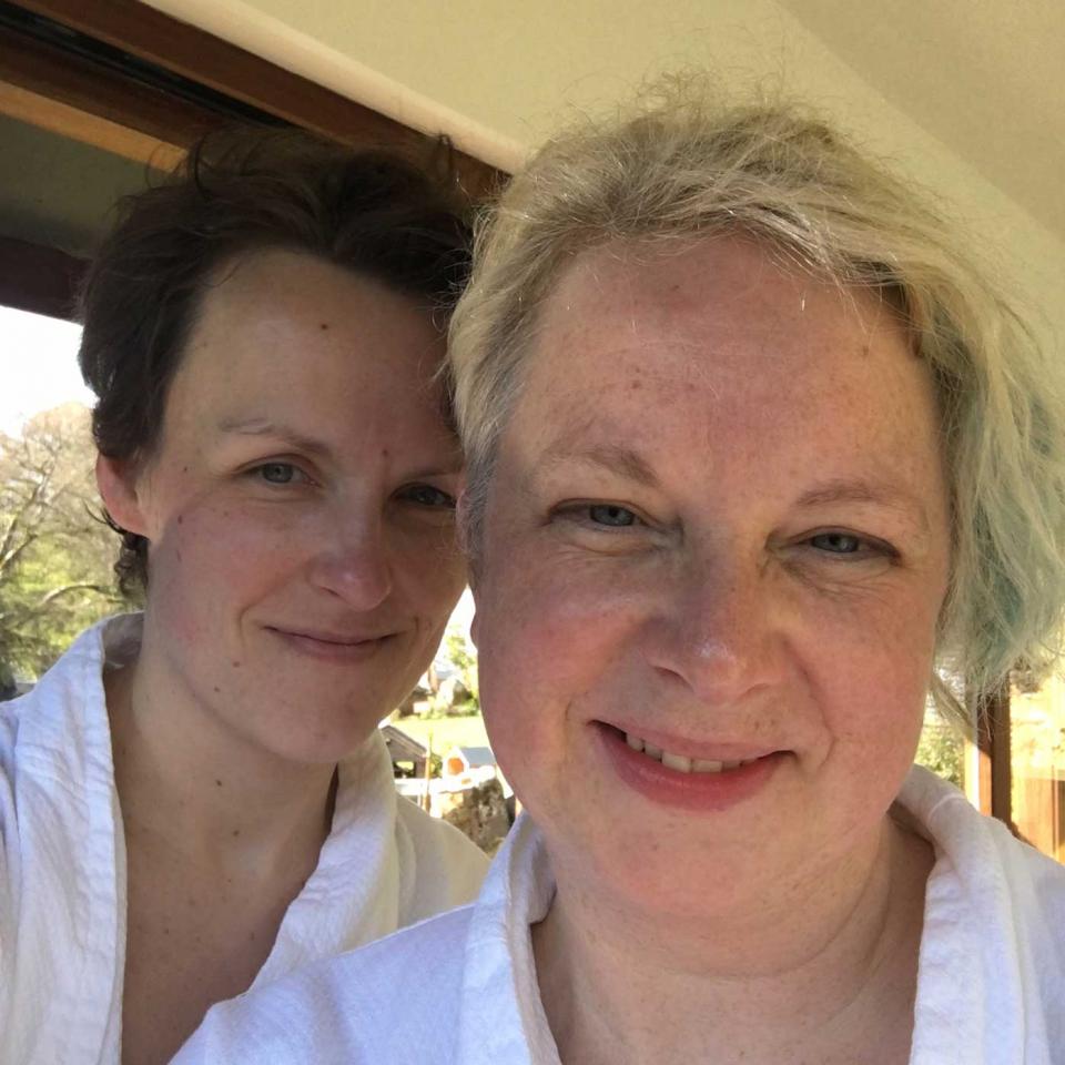 Tamsin and Pam enjoying Galgorm Resort & Spa