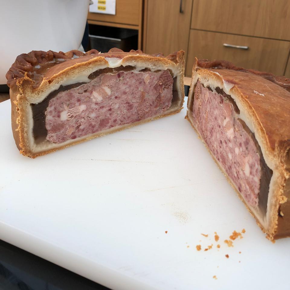 Coombeshead Farm's giant pork pie