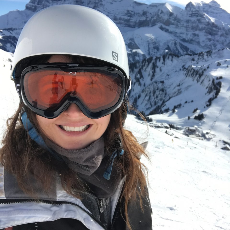 Corrie on the slopes