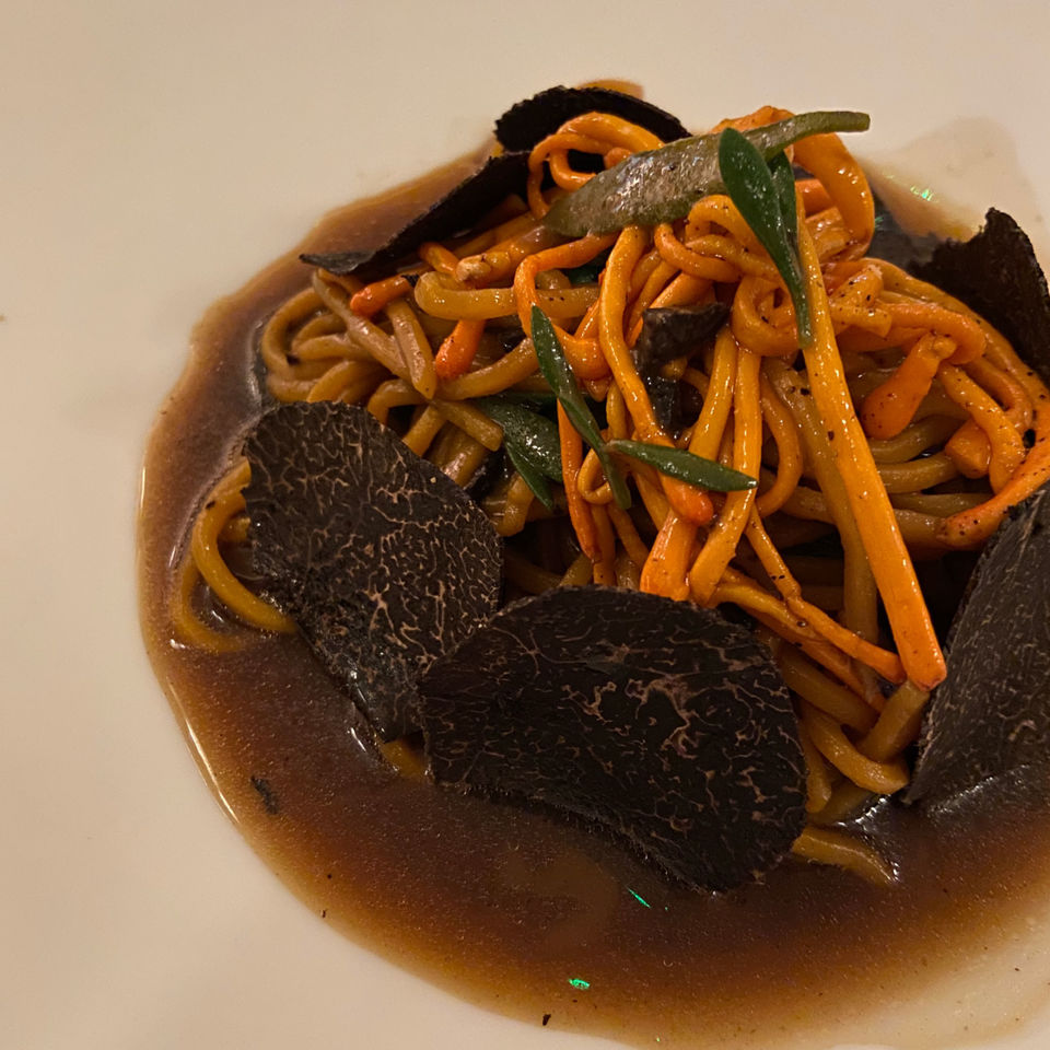 Mushroom and madeira noodles