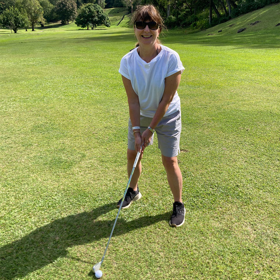 The fun golf lesson