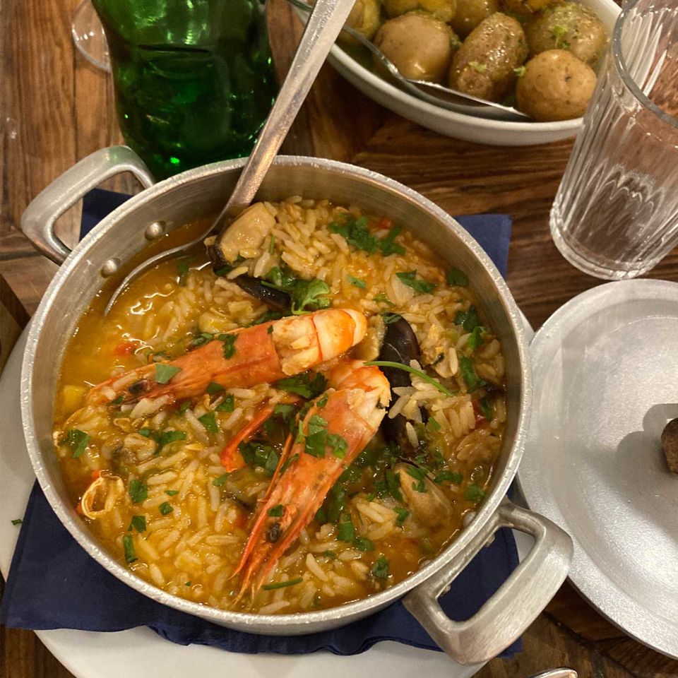 The seafood rice