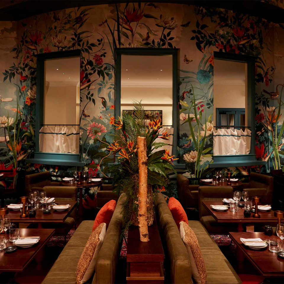 The Omboo restaurant is a tropical paradise