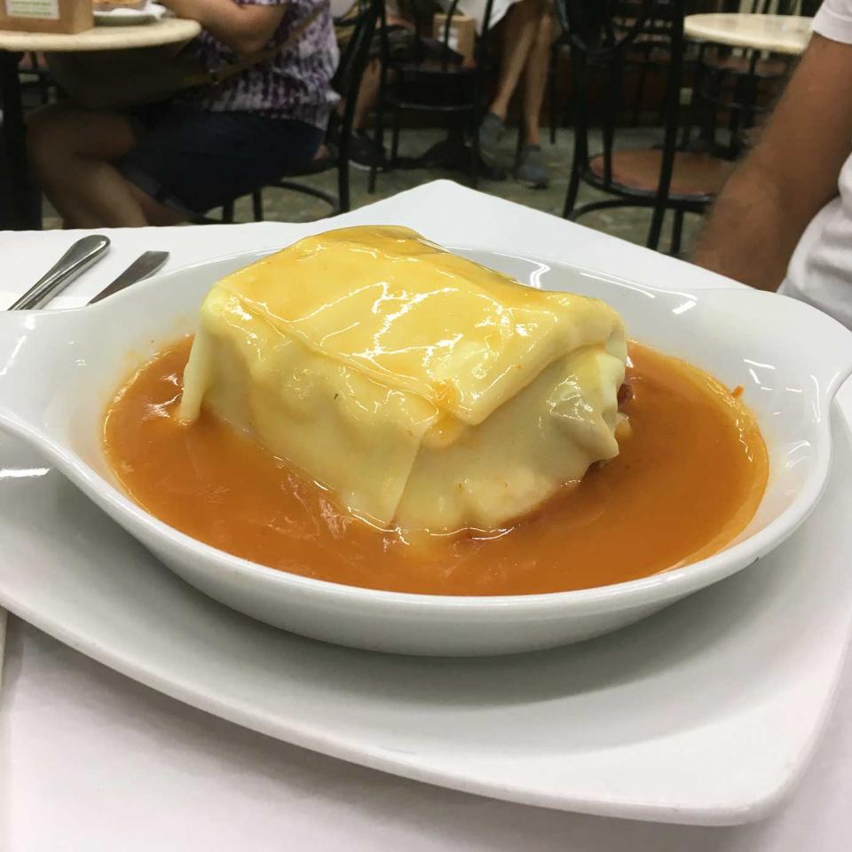Francesinha - which tastes better than it looks!