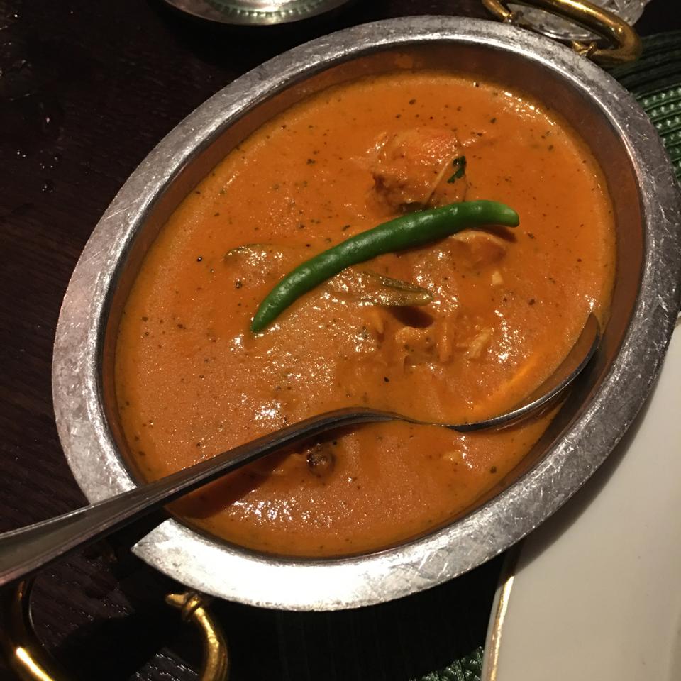 The rich butter chicken