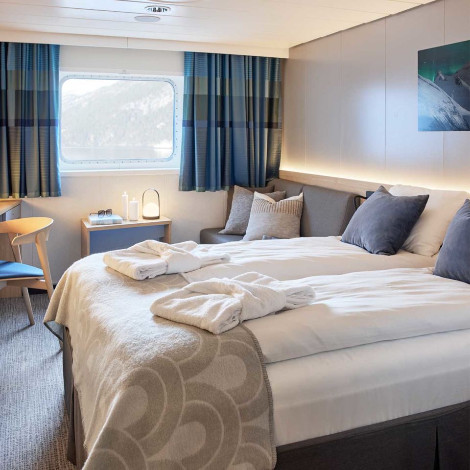 One of the ship’s cosy cabins. Image: Johan Holmquist